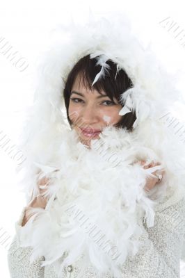 Beautiful woman with wings