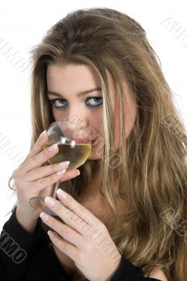 Beautiful girl with beaker