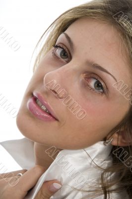 Portrait of the young beautiful girl