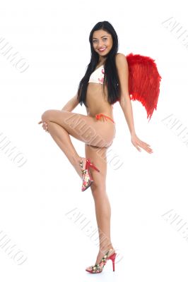 Sexual angel  on insulated background