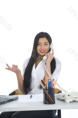 business woman  working