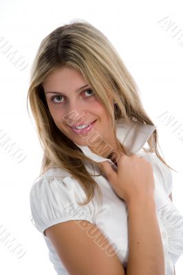 Portrait of the young beautiful girl