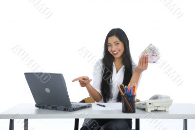 business woman  working