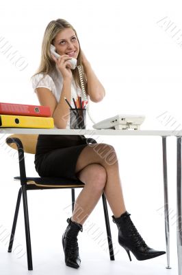 business woman  working