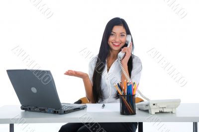 business woman  working