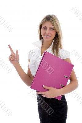 Business woman with folder