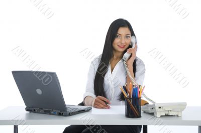 business woman  working