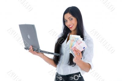 business woman  working