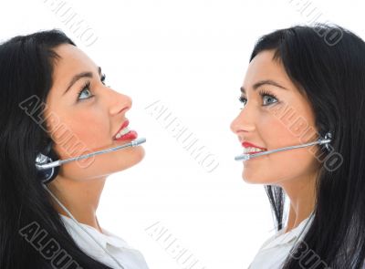 Business woman calling