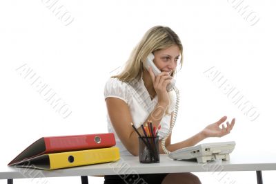 business woman  working