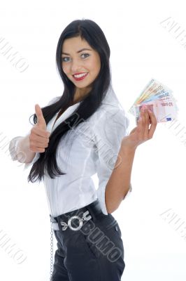 business woman  working