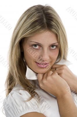 Portrait of the young beautiful girl