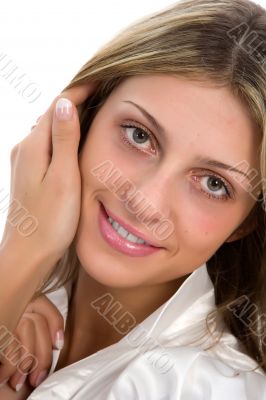 Portrait of the young beautiful girl