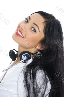 Business woman calling