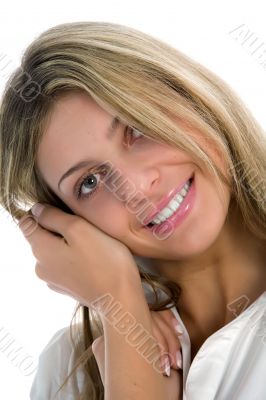 Portrait of the young beautiful girl