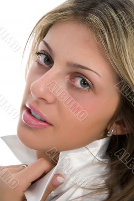 Portrait of the young beautiful girl