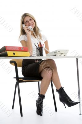 business woman  working