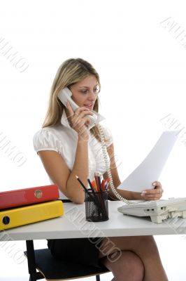 business woman  working