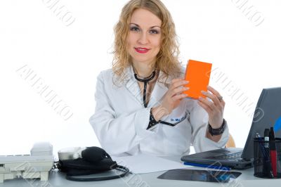 young doctor with stethoscope