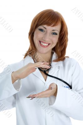young doctor with stethoscope