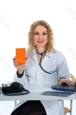 young doctor with stethoscope