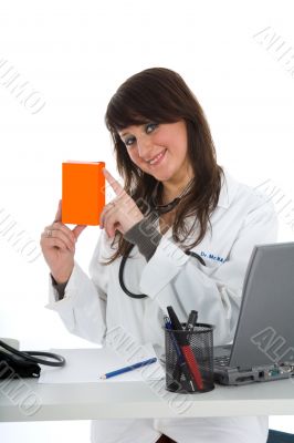 young doctor with stethoscope