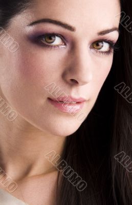 Close-up portrait of a beautiful woman.