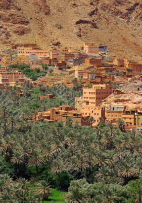 village among Moroccan hills