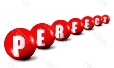 Prerfect word made of 3D spheres