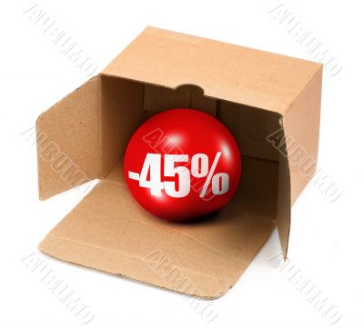 sale concept - 45 percent