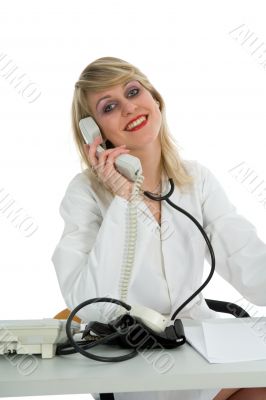young doctor with stethoscope
