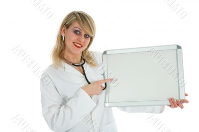 young doctor with stethoscope