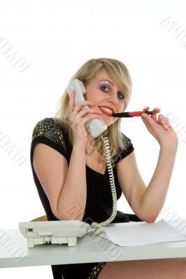 business woman and laptop