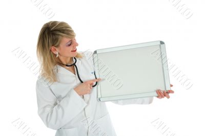 young doctor with stethoscope