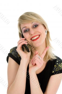 Business woman calling