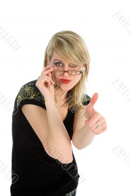 portrait by young woman