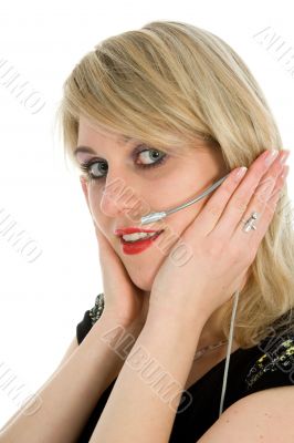 Business woman calling