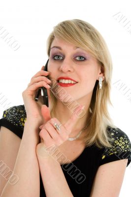 Business woman calling