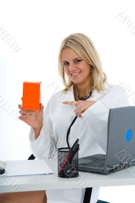 young doctor with stethoscope