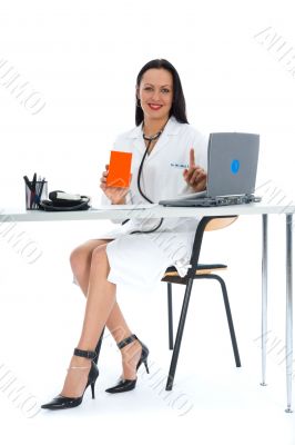 young doctor with stethoscope