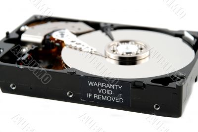 Hard drive interior Hard drive interior