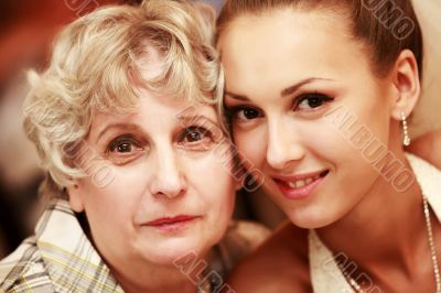 Bride with grandmother