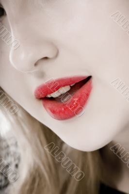 Smile of a beautiful young woman