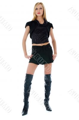 Portrait of the young beautiful girl