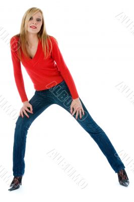 Portrait of the young beautiful girl