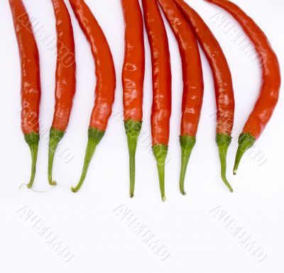 Fresh Ripe Cayenne Peppers