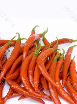 Fresh Ripe Cayenne Peppers