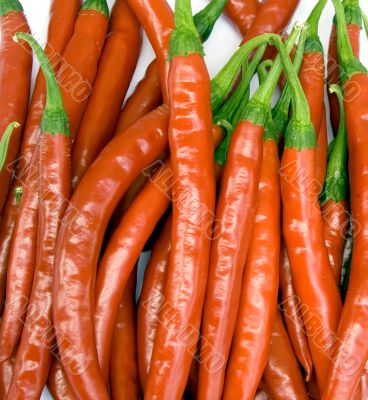 Fresh Ripe Cayenne Peppers