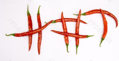 Fresh Ripe Cayenne Peppers