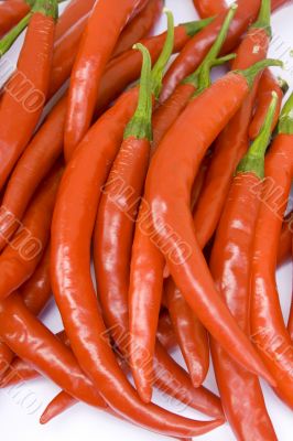 Fresh Ripe Cayenne Peppers